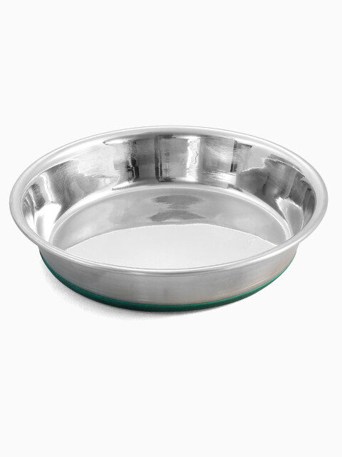 Миска-блюдце 1711 металлическая на резинке утяжеленная GREEN, 0,25л