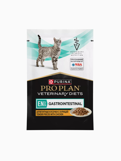 Корм Pro Plan Veterinary diets EN для кошек при расстройствах пищеварения с курицей 85 г