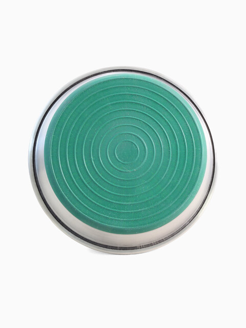 Миска-блюдце 1711 металлическая на резинке утяжеленная GREEN, 0,25л