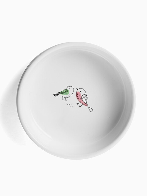 Миска керамическая "Птички", 0,35л