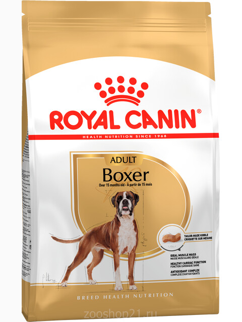 Корм Royal Canin Boxer Adult для боксера старше 15 мес., 12 кг