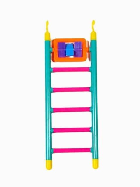 Лесенка пластмассовая с игрушкой, 6 ступенек, 21 см