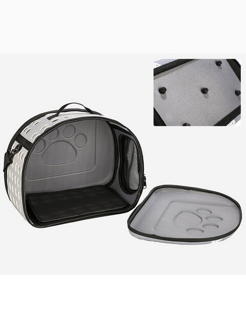 Сумка - переноска для животных "Котики", 42х33х28,5 см, серый