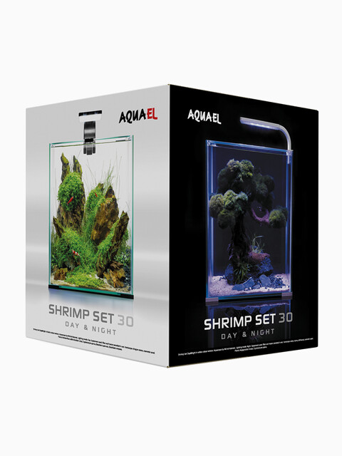 Аквариум Shrimp Set SMART LED D/N 30, 30 л, куб, белый, 29*29*35см