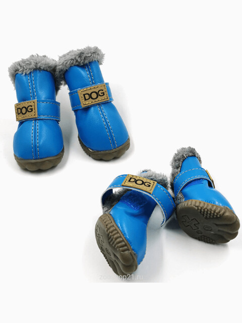 Обувь зимняя для собак "Dog", размер 4 (5,5х4,5 см), цвет в ассортименте
