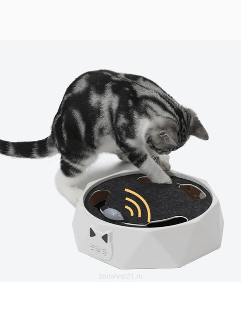 Игрушка "Поймай мышь" интерактивная для кошек, 28х7,5 см