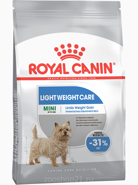 Корм Royal Canin Mini Light Weight Care для собак малых пород (до 10 кг) при избыточном весе, 1 кг