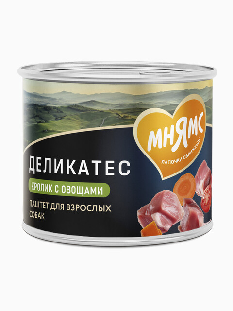 Корм Мнямс консервы для собак Касуэла по-Мадридски (кролик с овощами), 200 г