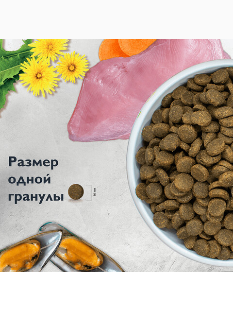 Корм Brit Care Superpremium M Dental Health Turkey (низкозерновой) для собак средних пород, c индейкой, 3 кг