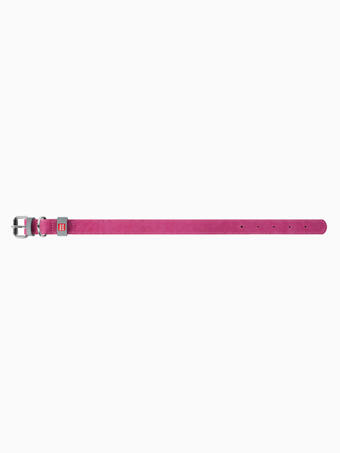 COLLAR ошейник Waudog Classic кожа, металлическая пряжка (шир. 12мм, дл. 21-29см) розовый