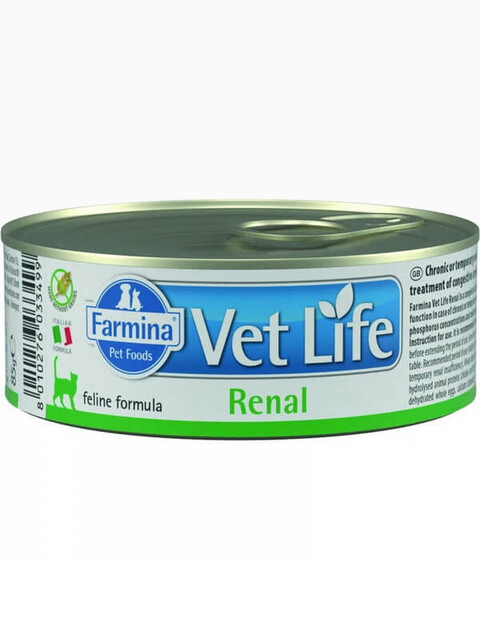 Корм Farmina Vet Life Renal (паштет) для кошек при заболеваниях почек, 85 г