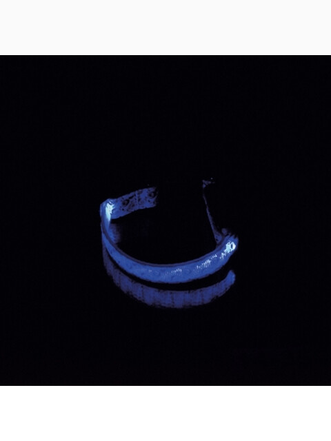 Ошейник с USB-зарядкой светящ. "Акварель", 15 мм, S (18-28 см)