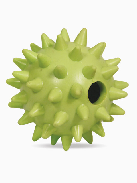 Игрушка для собак из ц/литой резины "Мяч игольчатый", d85мм