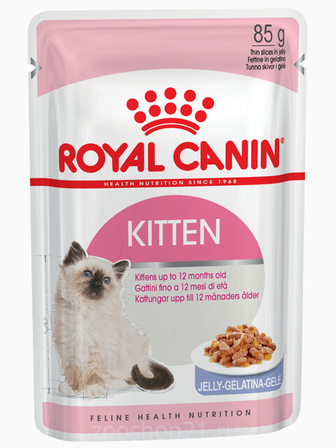 Корм Royal Canin Kitten (в желе) для котят от 4 до 12 мес., 85 г