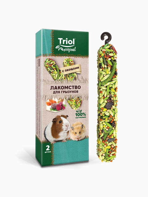 Лакомство для грызунов с овощами (уп.2шт.), 50г