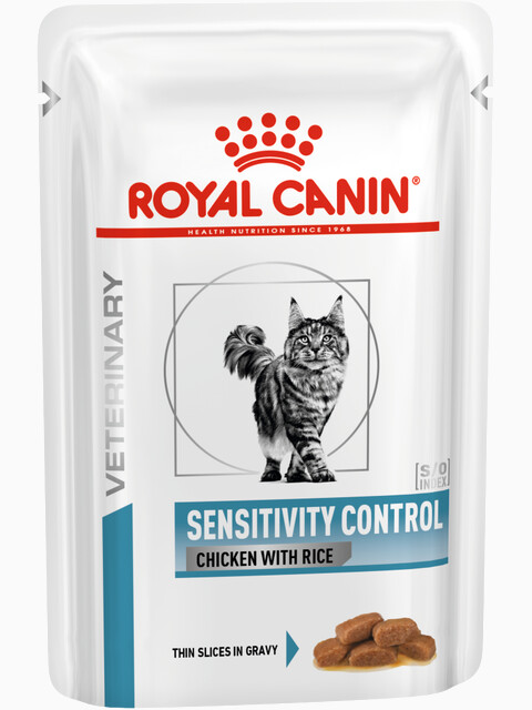 Корм Royal Canin Sensitivity Control (в соусе) для кошек при пищевой аллергии/непереносимости, с курицей и рисом, 100 г