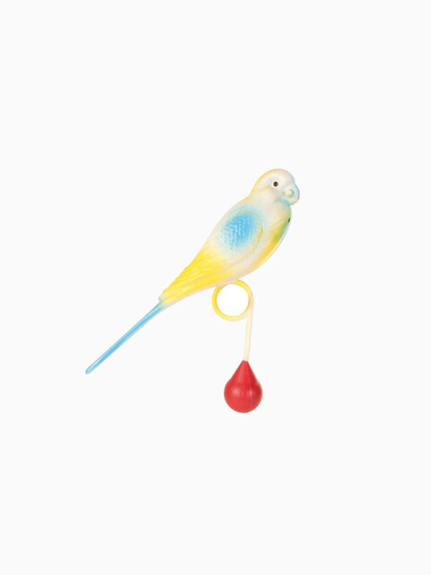 Игрушка для птиц попугай на кольце 15 см