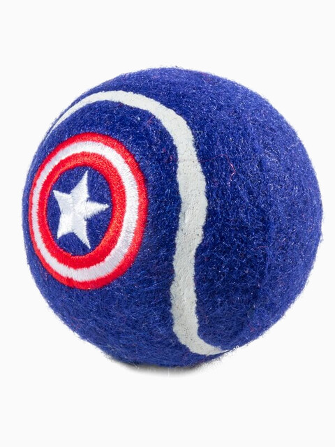 Игрушка для собак Marvel Капитан Америка «Мяч теннисный», d70мм