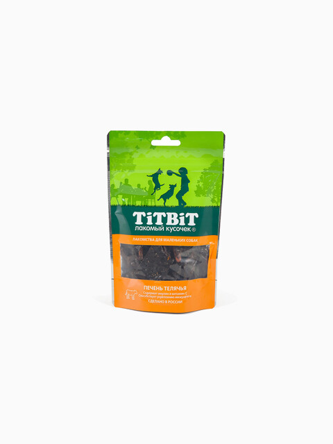 Titbit Печень телячья для маленьких собак 50 г