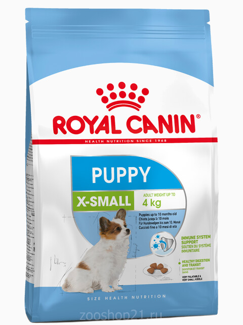 Корм Royal Canin X-Small Puppy для щенков миниатюрных пород 2-10 мес, 500 г
