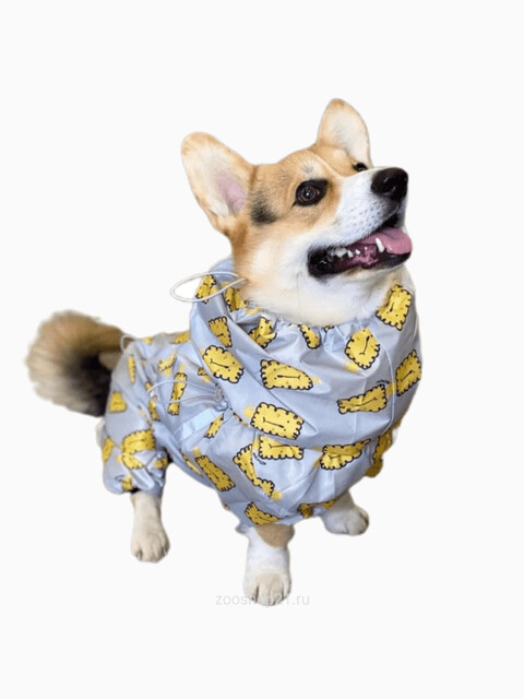 Комбинезон - дождевик "LeoDog" размер ХL (длина спины 37 см), серый