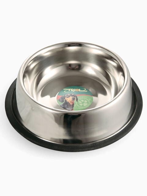 Миска 1508 металлическая на резинке, 0,80л