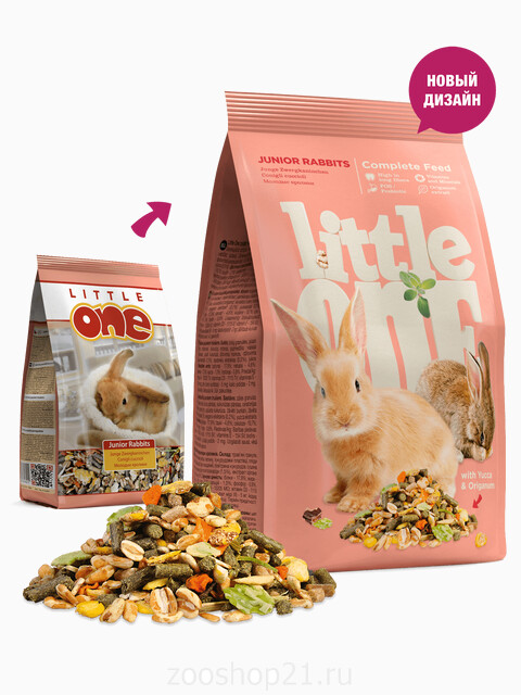 Little One Корм для молодых кроликов, 400 г