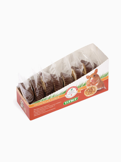 Тарталетка для хомяков с кабачком и фундуком (цена за 1 шт)