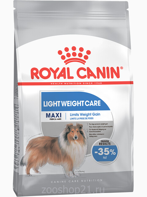 Корм Royal Canin Maxi Light Weight Care для собак крупных пород (26-44 кг) при избыточном весе, 10 кг