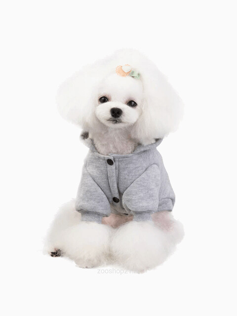 Толстовка с капюшоном "DaDaGou", цвет серый, размер L (длина спины 30 см)