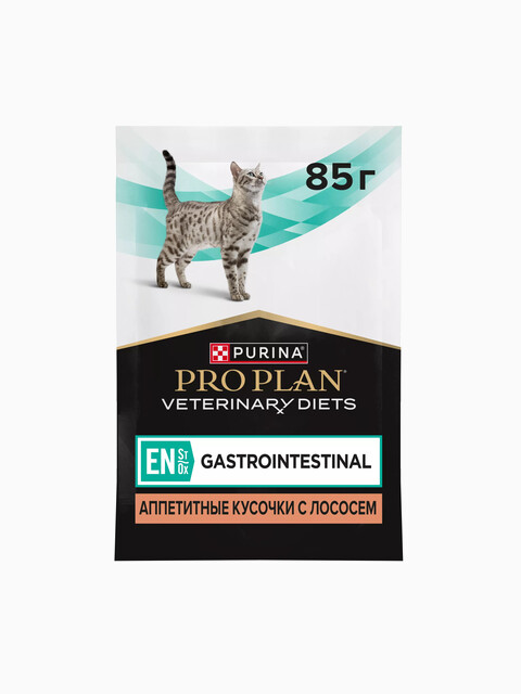 Корм Pro Plan Veterinary diets EN для кошек при расстройствах пищеварения, с лососем 85 г