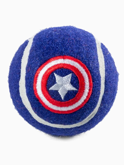 Игрушка для собак Marvel Капитан Америка «Мяч теннисный», d70мм