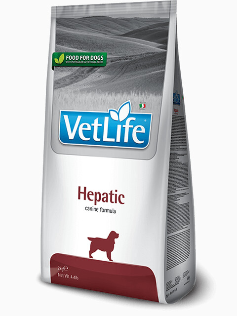 Корм Farmina Vet Life Hepatic для собак при заболеваниях печени, 2 кг
