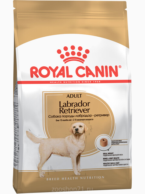 Корм Royal Canin Labrador Retriever Adult для лабрадора старше 15 мес., 3 кг