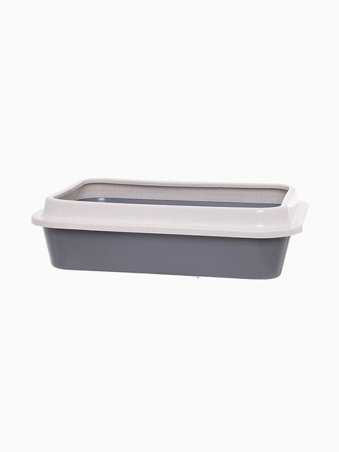 Сибирская кошка туалет для кошек глубокий с бортиком, 37x27x9.5 см