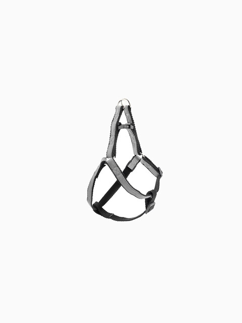 Шлейка синт. ECO серияSPORT Reflex"25мм, светоотр.,усил., об.гр. 50-70см(шея 45-60см), черная"