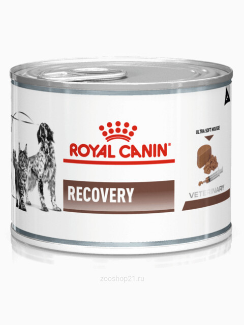 Корм Royal Canin Recovery (паштет) для собак и кошек в период восстановления после болезни, 195 г