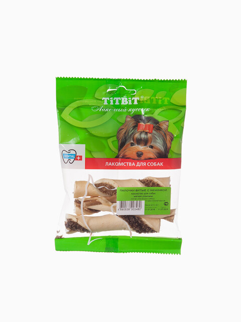 Titbit Палочки витые с начинкой - мягкая упаковка