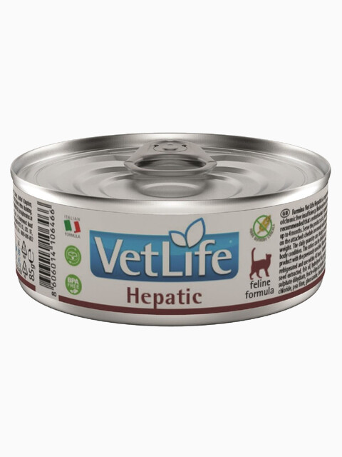 Корм Farmina Vet Life Hepatic (паштет) для кошек при заболеваниях печени, 85 г