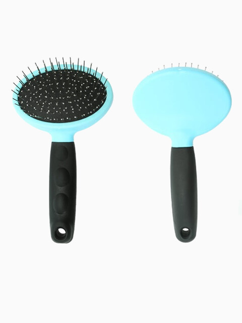 Пуходерка с каплей для шерсти животных, цвет голубой