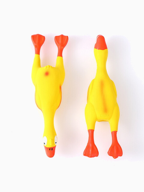Игрушка для собак из латекса "Утка желтая", 23 cм