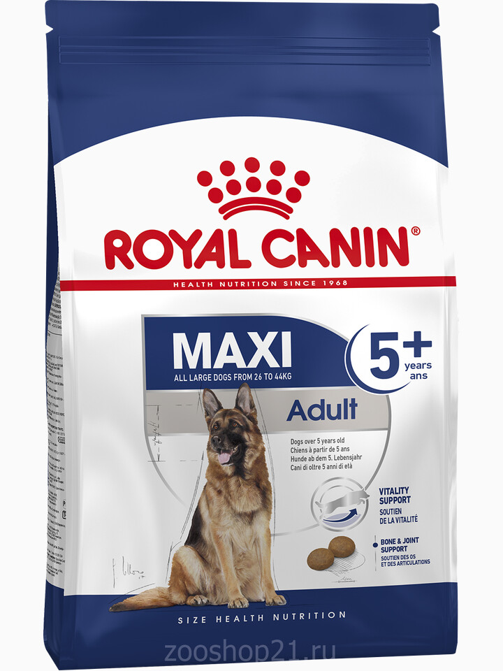 Корм Royal Canin Maxi Adult 5+ для собак крупных пород (26-44 кг), 5-8 лет, 4 кг