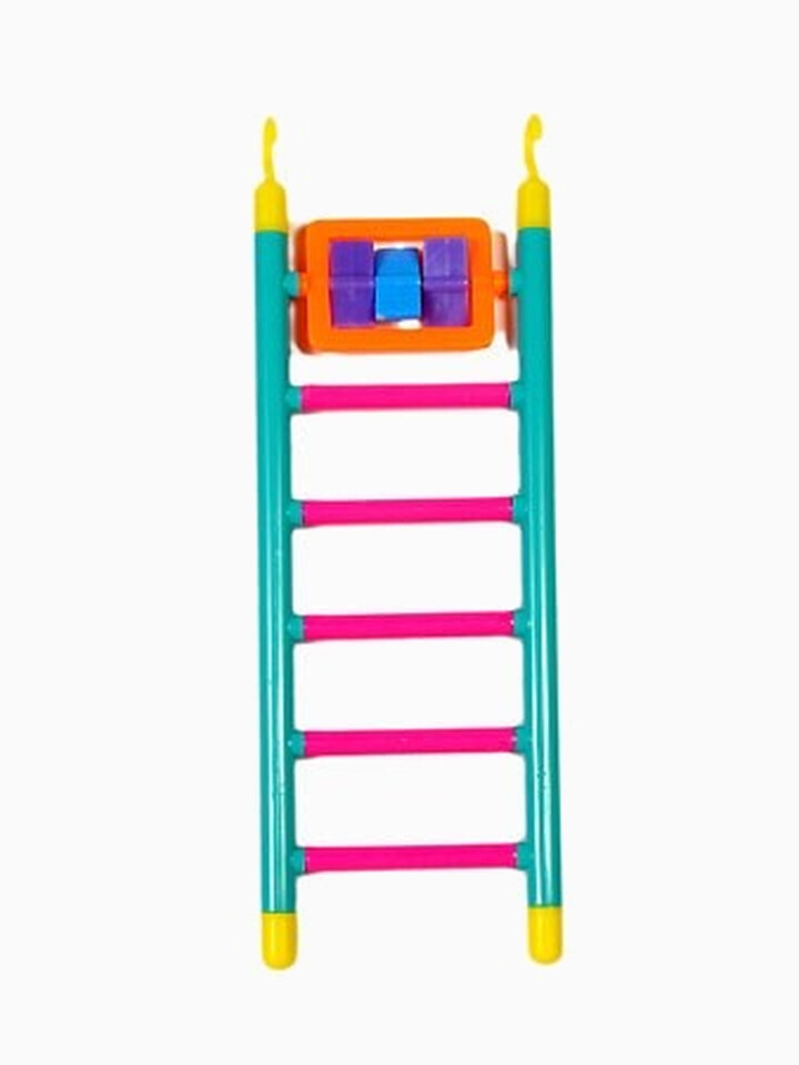 Лесенка пластмассовая с игрушкой, 6 ступенек, 21 см