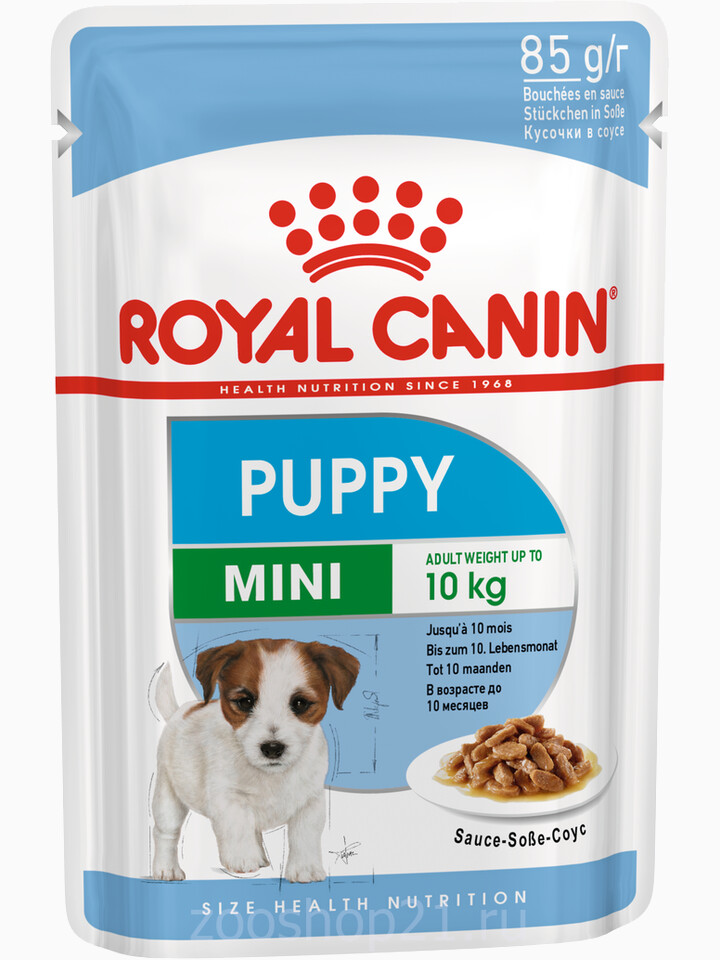 Корм Royal Canin Mini Puppy (в соусе) для щенков малых пород 2-10 мес., 85 г