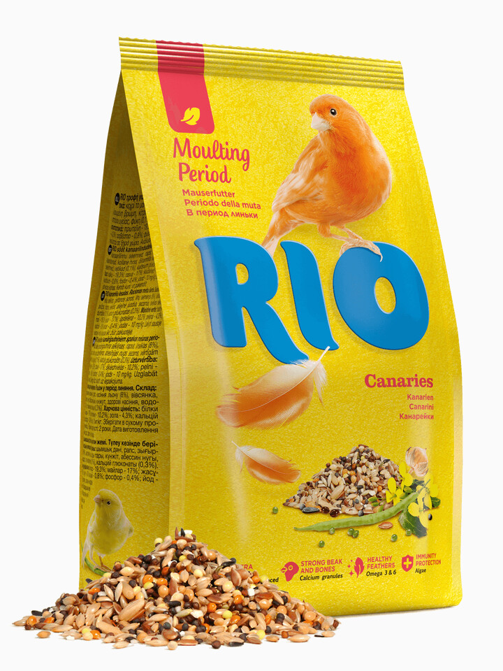 Rio для канареек во время линьки, 500 г
