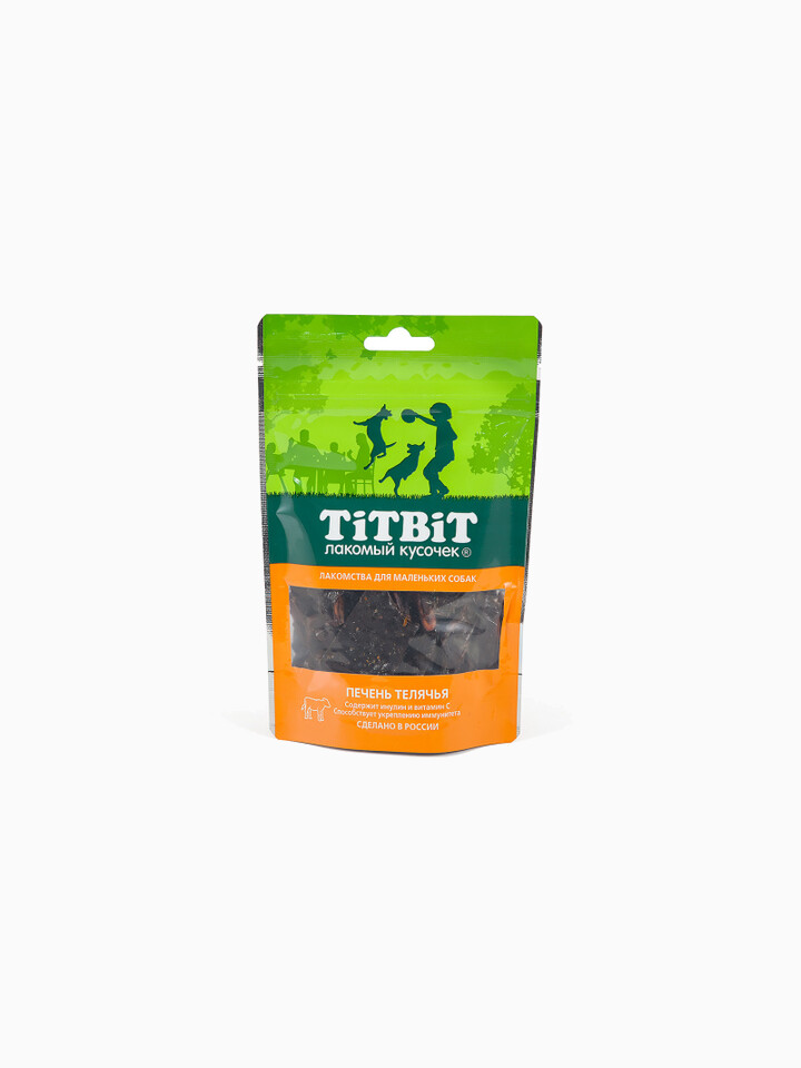 Titbit Печень телячья для маленьких собак 50 г