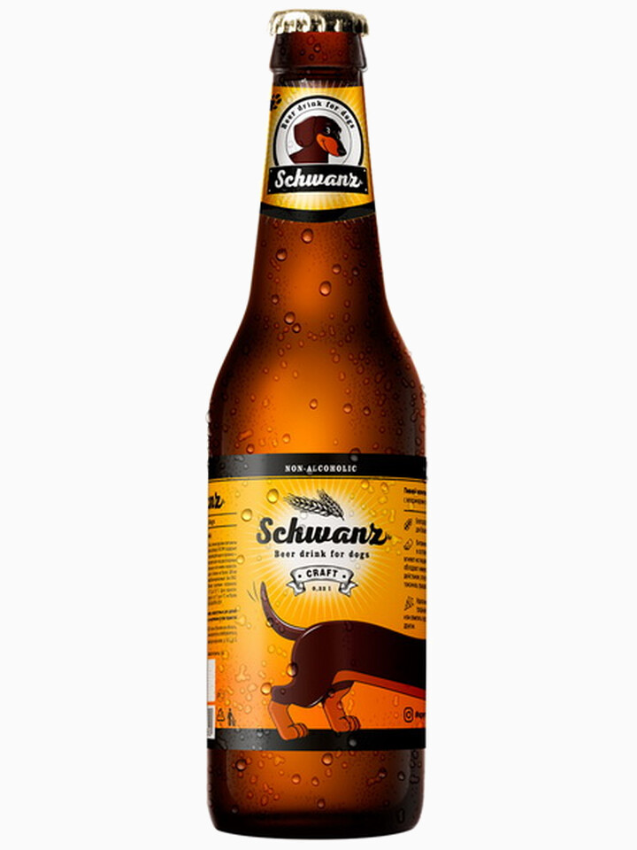 Лакомство для собак Пивной напиток "Schwanz" 0.33л