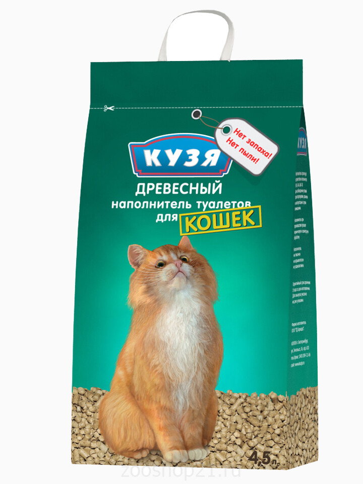 Кузя наполнитель древесный 4.5 л