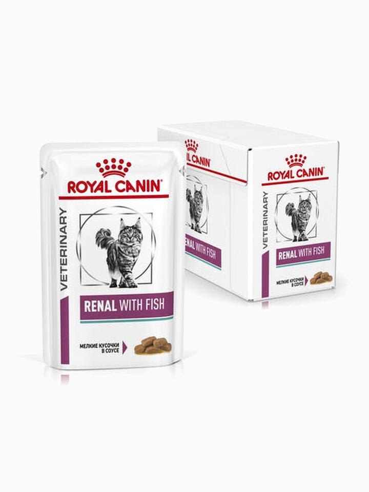 Корм Royal Canin Renal Tuna (в соусе) для кошек при лечении почек, c тунцом 85 г