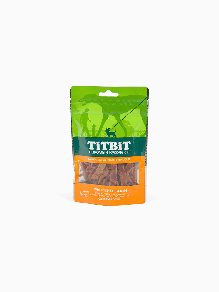 Titbit Ломтики говяжьи для маленьких собак 50 г